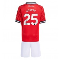 Stroje piłkarskie Manchester United Manuel Ugarte #25 Koszulka Podstawowej dla dzieci 2025-26 Krótki Rękaw (+ szorty)